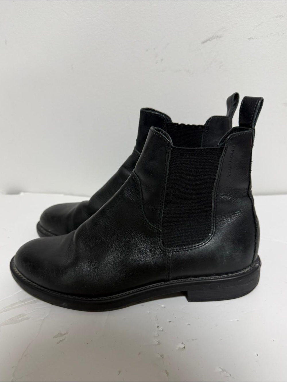 Vagabond Shoemakers Black Leather Chelsea Ankle Boots EU 37 Minimalist - Picture 6 of 8